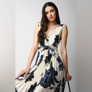 Navy Floral Maxi Dress- made in Italy
